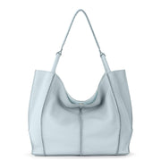 Los Feliz Large Tote - Leather - Ice Blue