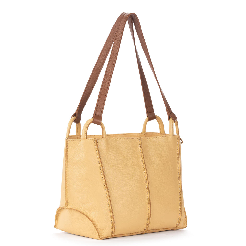 The Sak Los Feliz Satchel - Leather - Buttercup