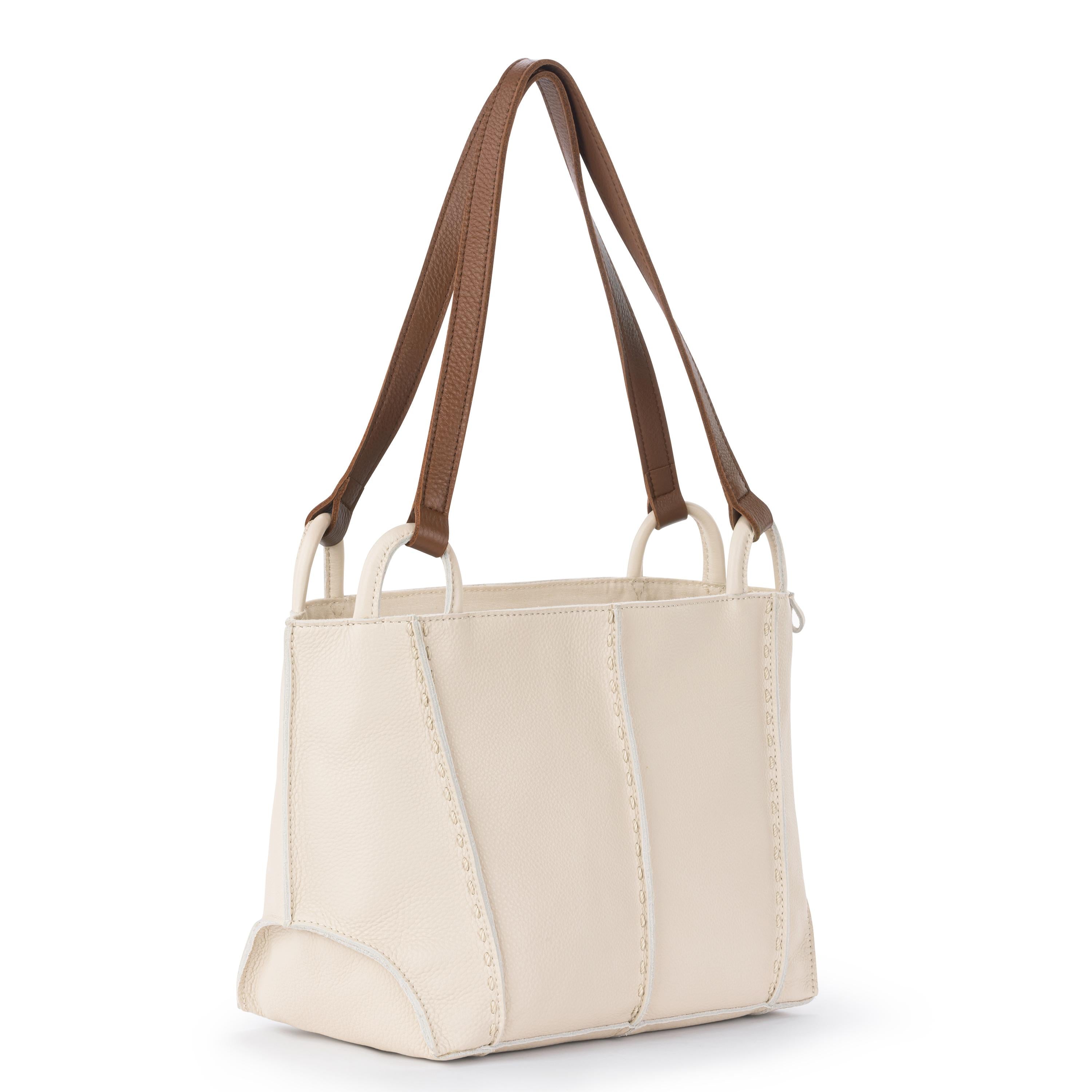 The Sak Los Feliz Satchel - Leather - Stone