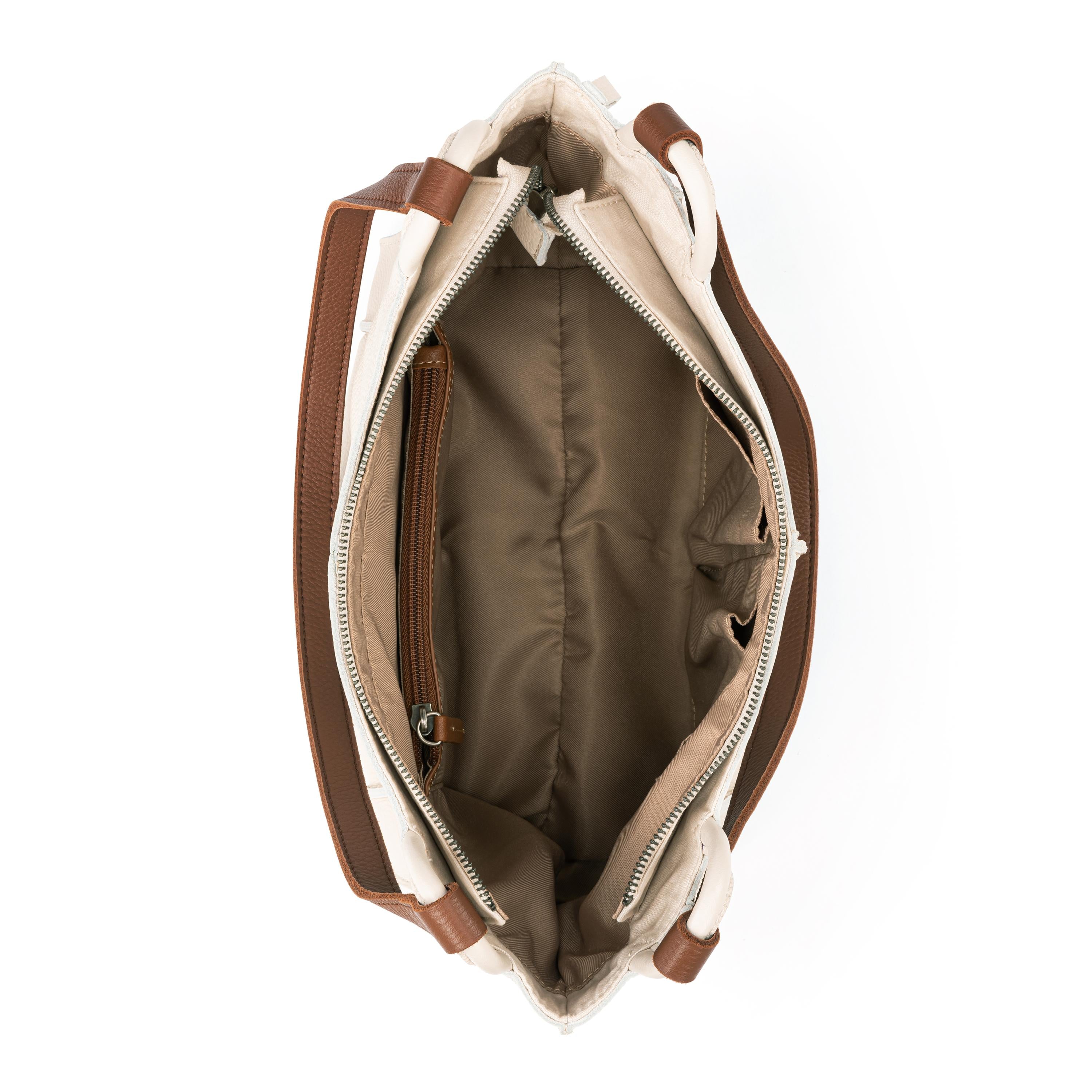The Sak Los Feliz Satchel - Leather - Stone