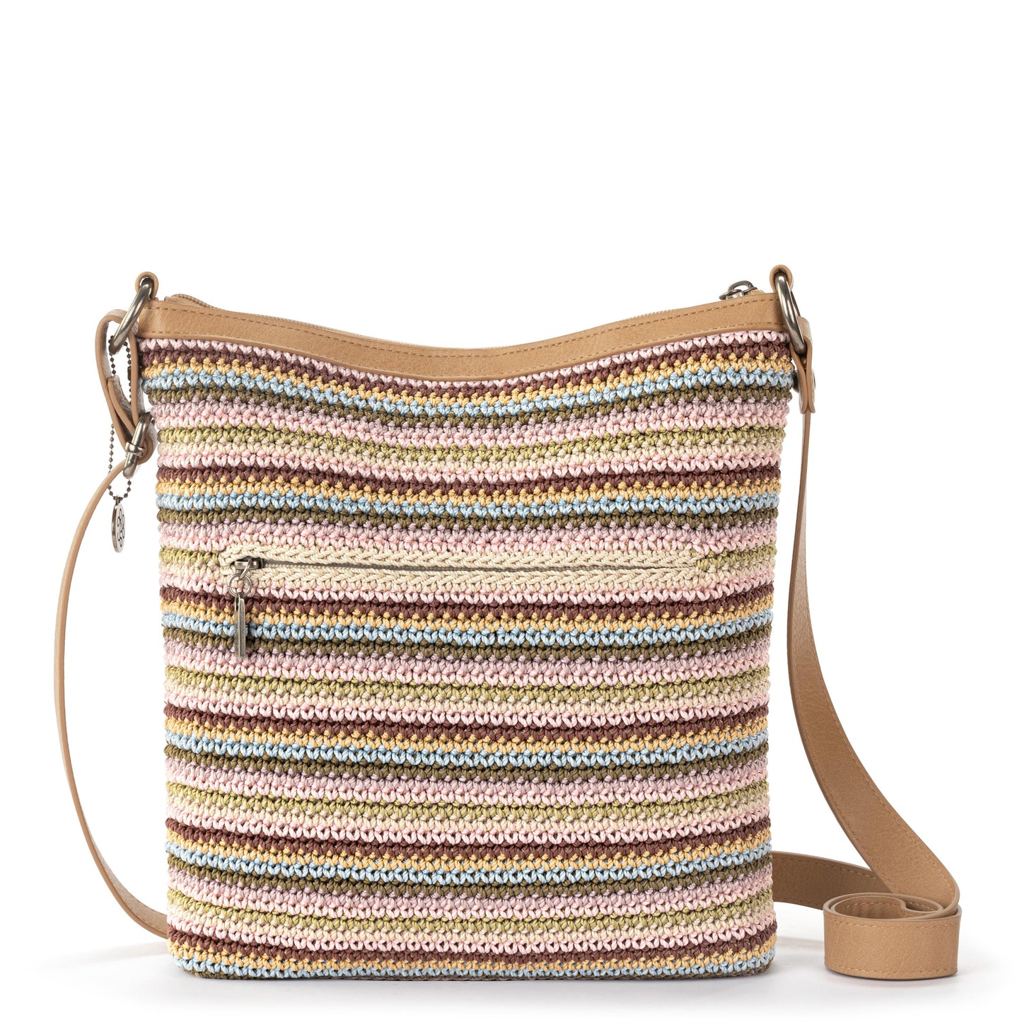 The Sak Lucia Crossbody Crochet - |Pink Multi Stripe|