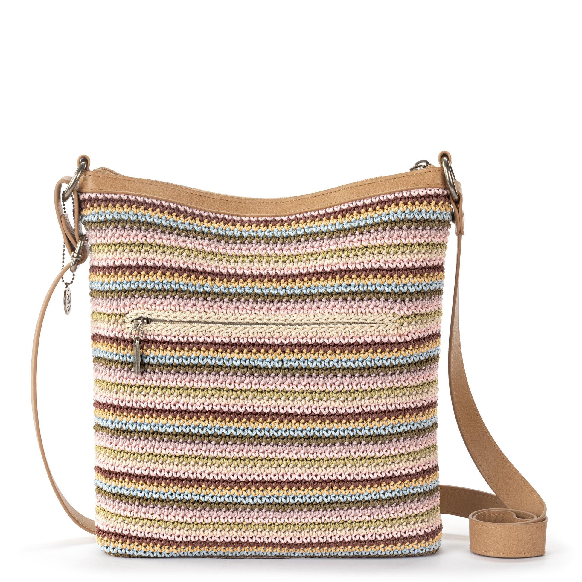 The Sak Lucia Crossbody Crochet - |Pink Multi Stripe|