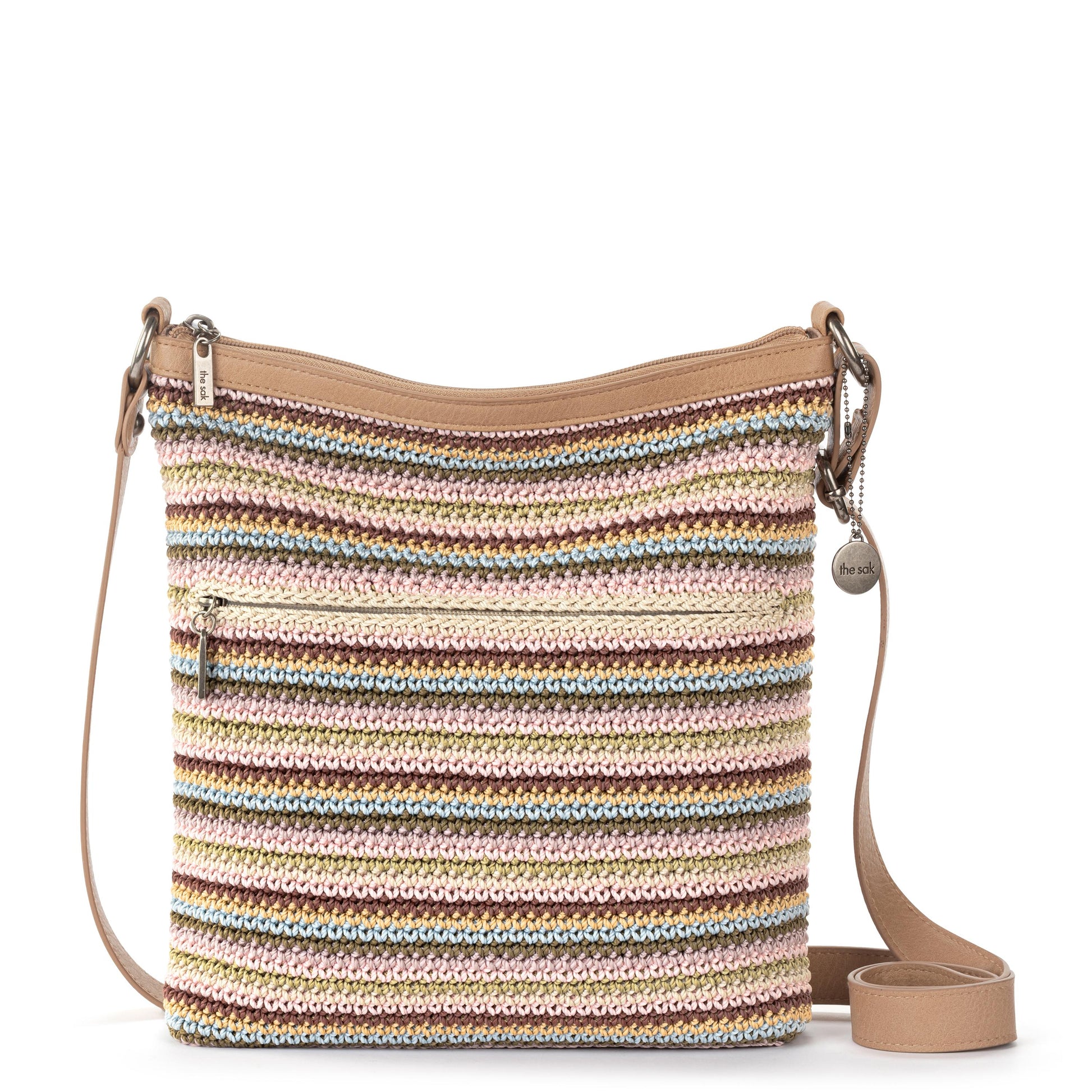 The Sak Lucia Crossbody Crochet - |Pink Multi Stripe|