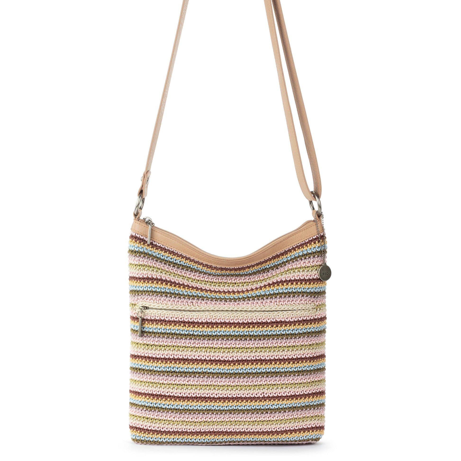 The Sak Lucia Crossbody Crochet - |Pink Multi Stripe|