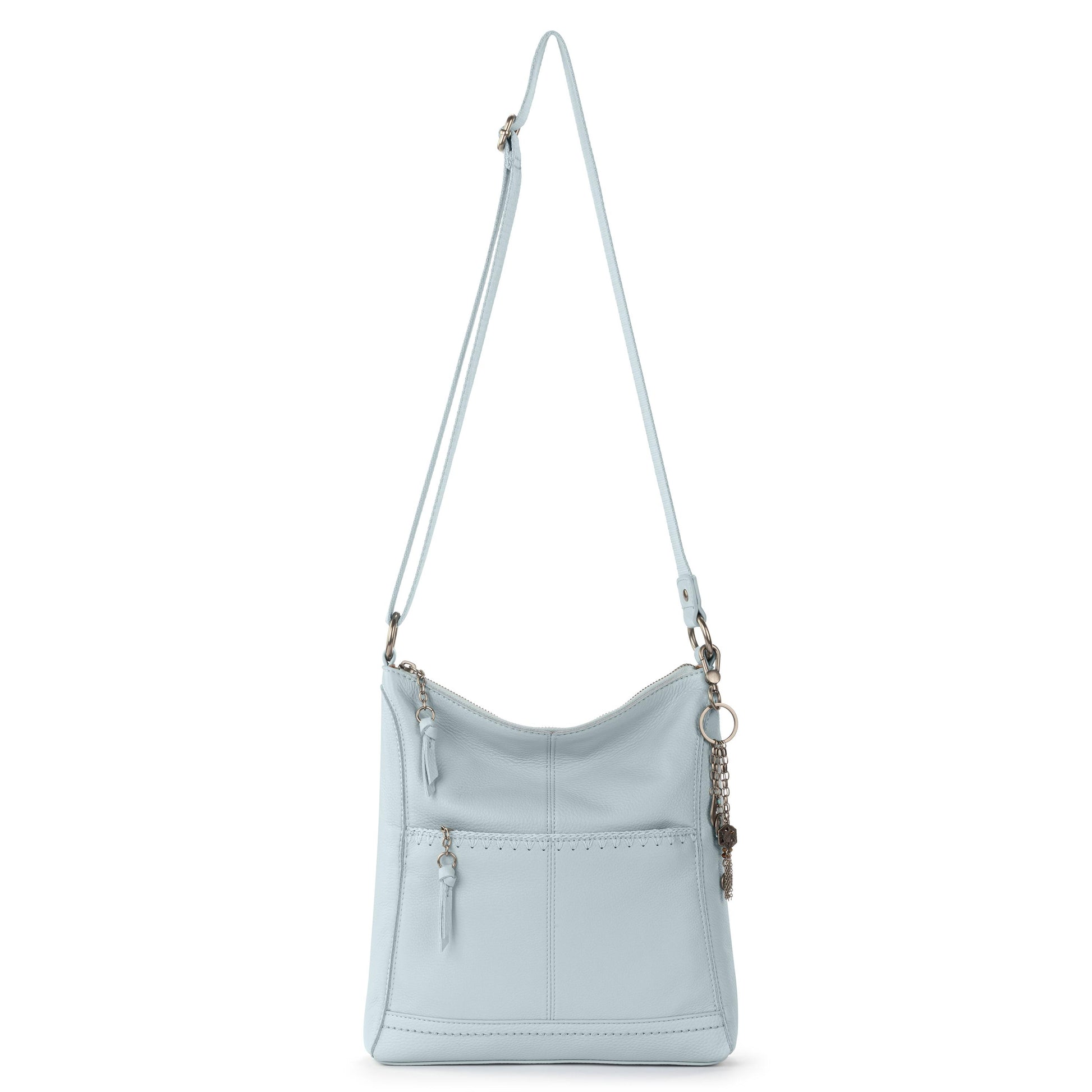 The Sak Lucia Crossbody Leather - |Ice Blue Stitch|