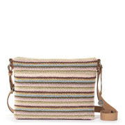 Melrose Crossbody - Hand Crochet - Pink Multi Stripe