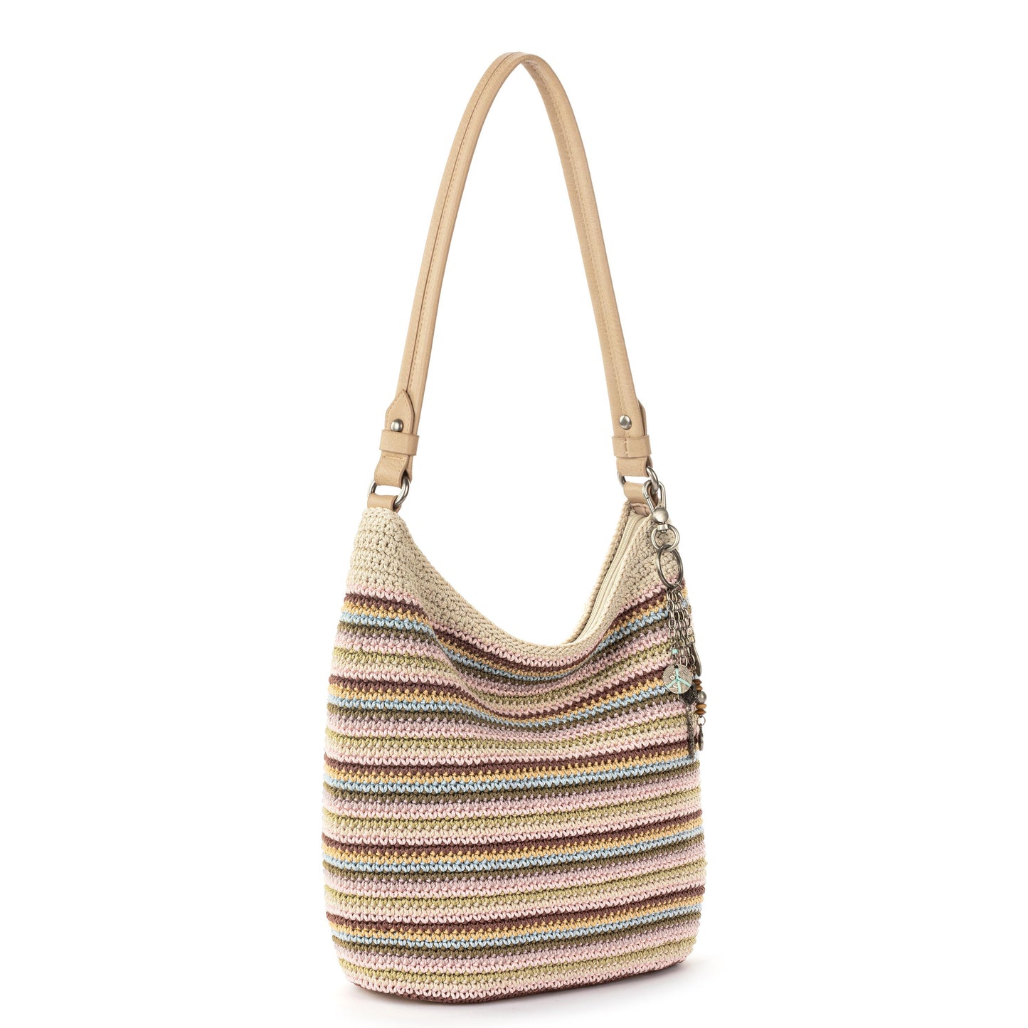 The Sak Sequoia Hobo Crochet - |Pink Multi Stripe|