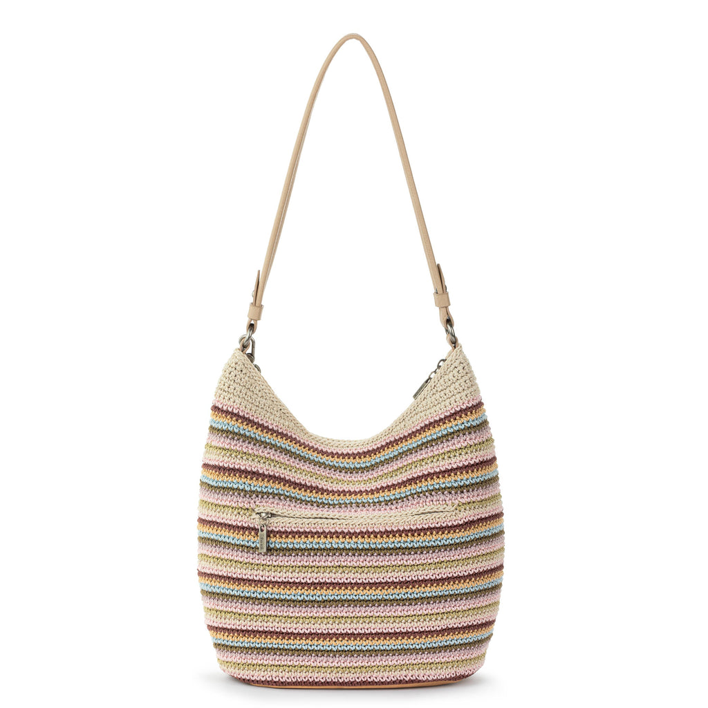 The Sak Sequoia Hobo - Hand Crochet - Pink Multi Stripe