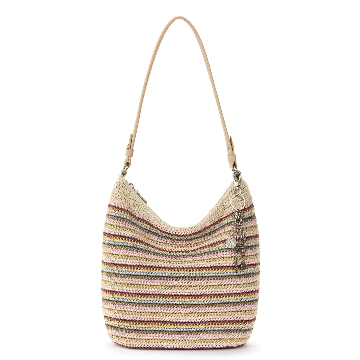 The Sak Sequoia Hobo Crochet - |Pink Multi Stripe|