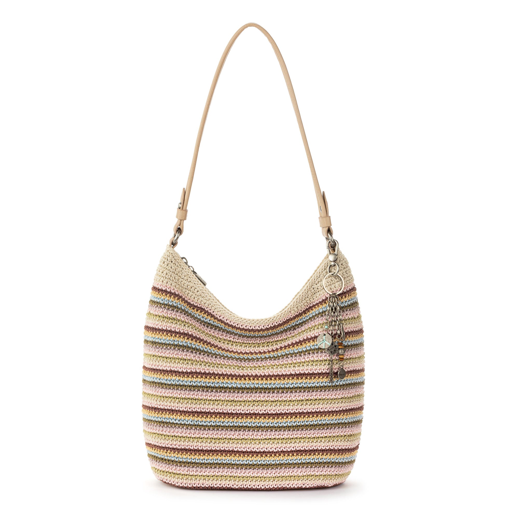 The Sak Sequoia Hobo Crochet - |Pink Multi Stripe|