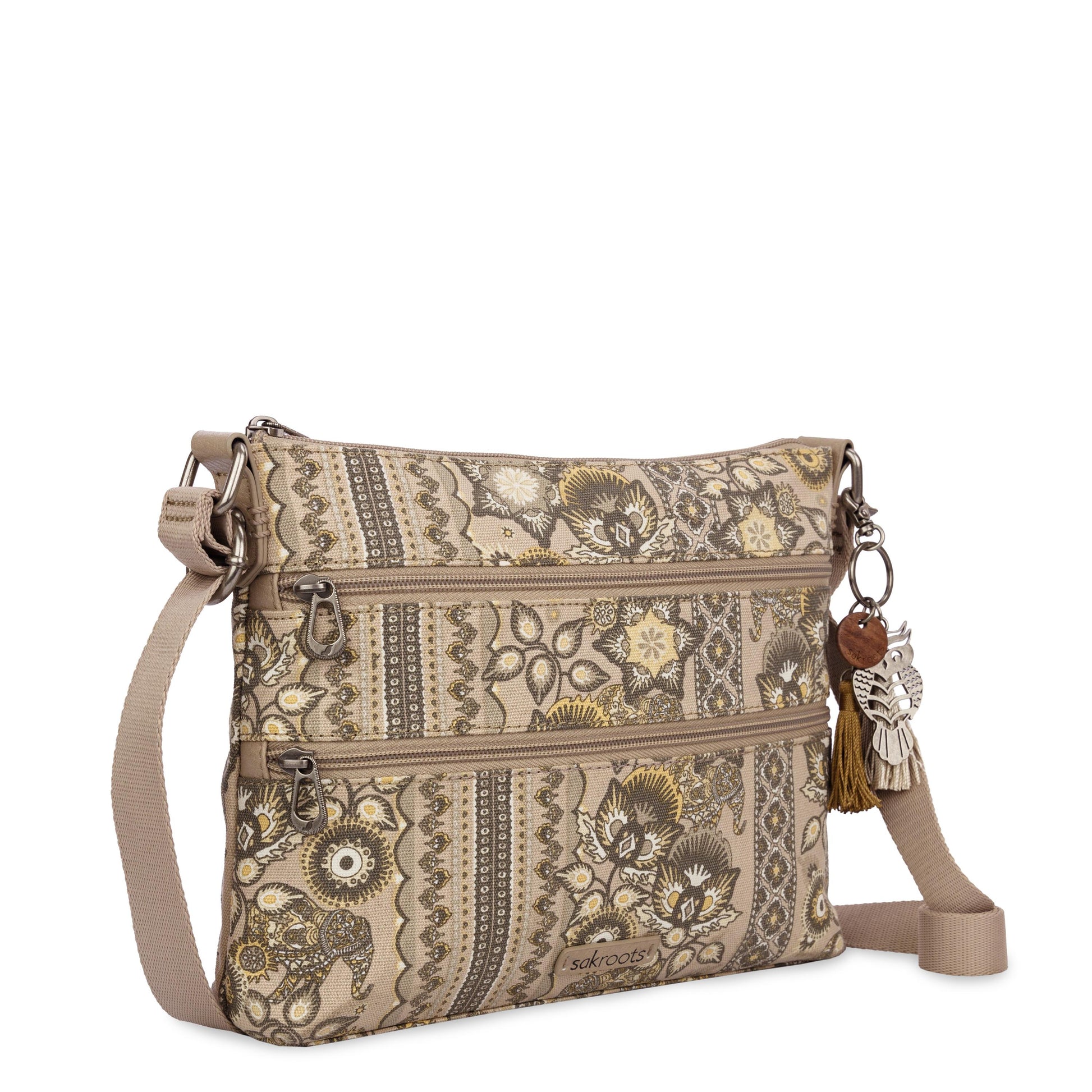 Sakroots Basic Crossbody Canvas - |Sand Tapestry|
