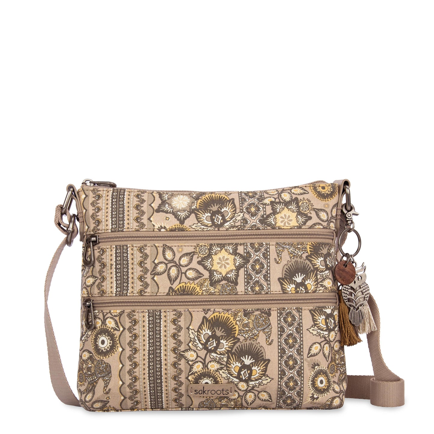 Sakroots Basic Crossbody Canvas - |Sand Tapestry|
