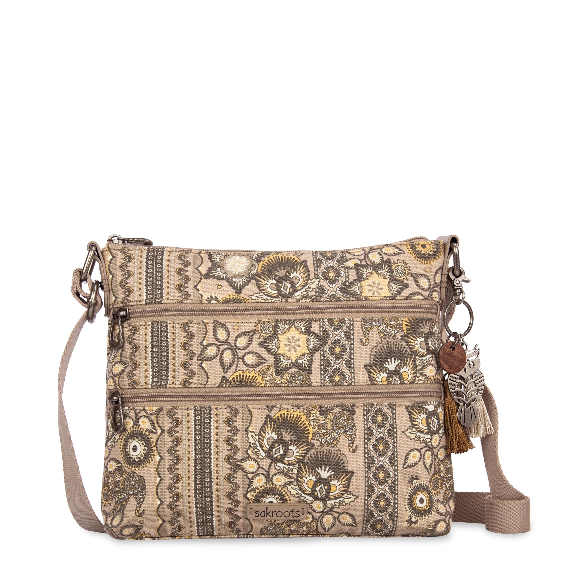 Sakroots Basic Crossbody Canvas - |Sand Tapestry|
