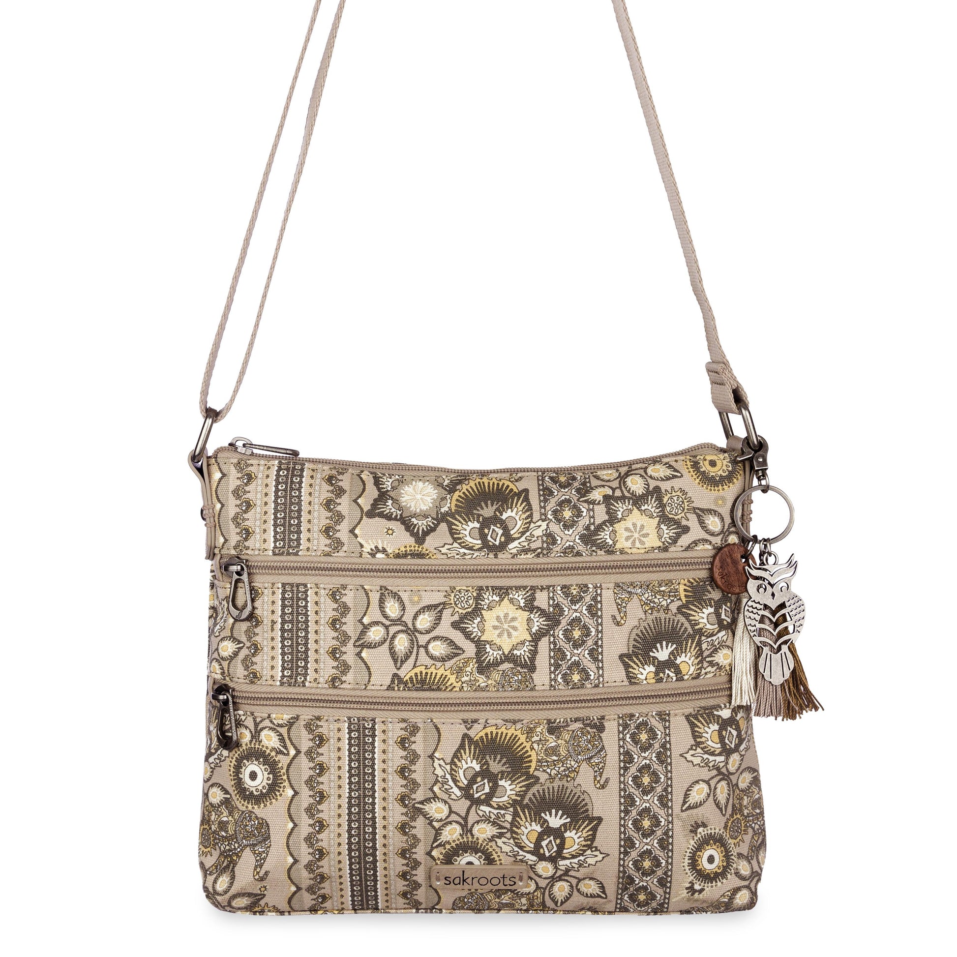 Sakroots Basic Crossbody Canvas - |Sand Tapestry|