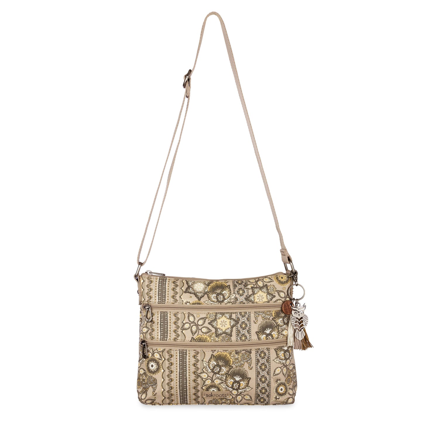 Sakroots Basic Crossbody Canvas - |Sand Tapestry|