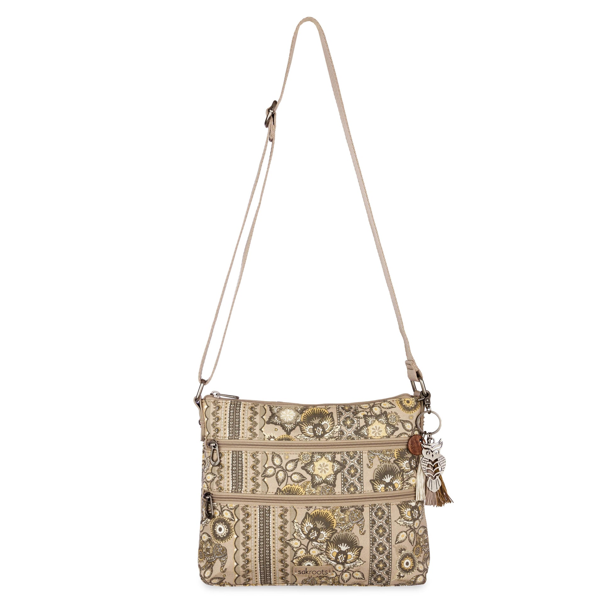 Sakroots Basic Crossbody Canvas - |Sand Tapestry|