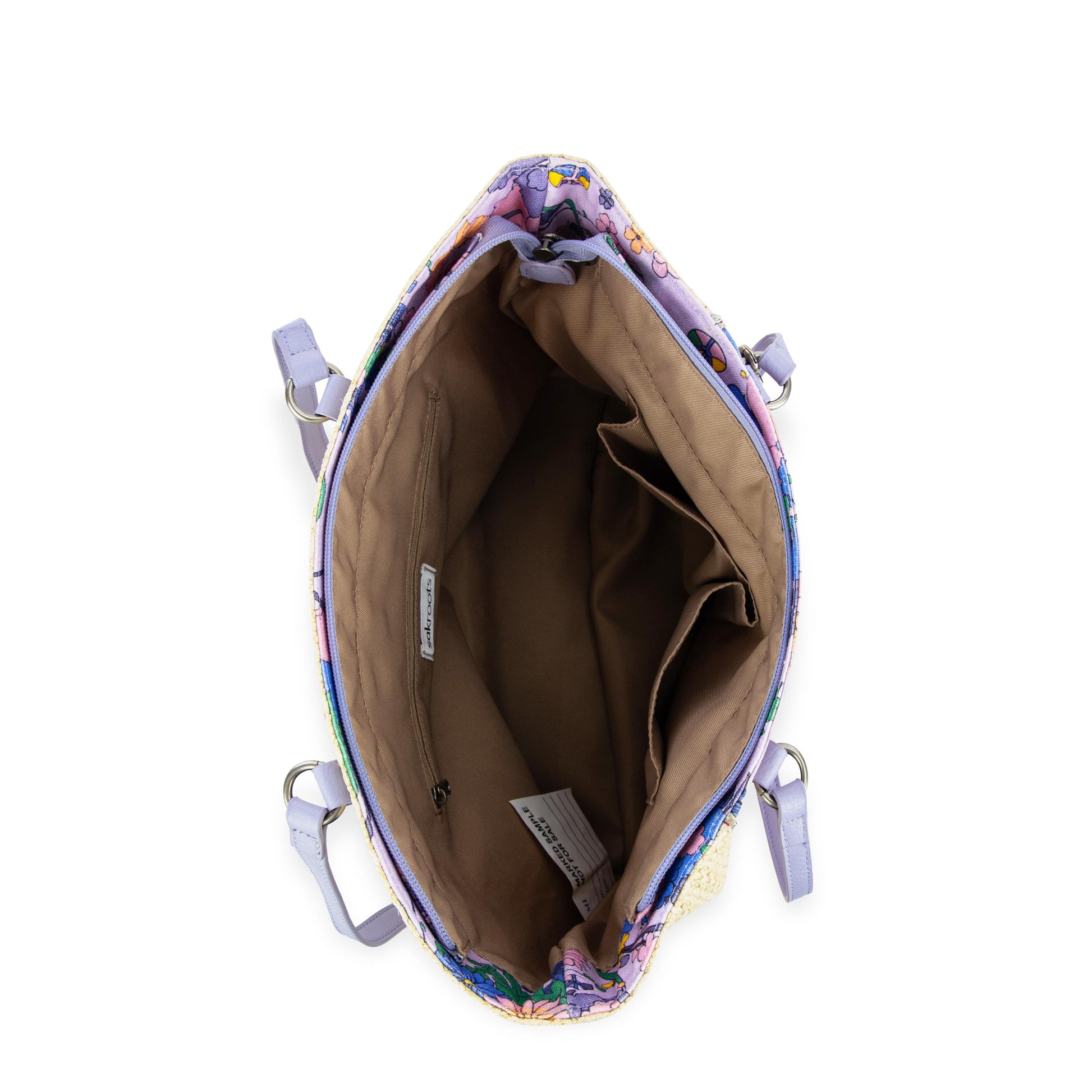 Sakroots Metro Tote EcoTwill - |Orchid Flower Power|