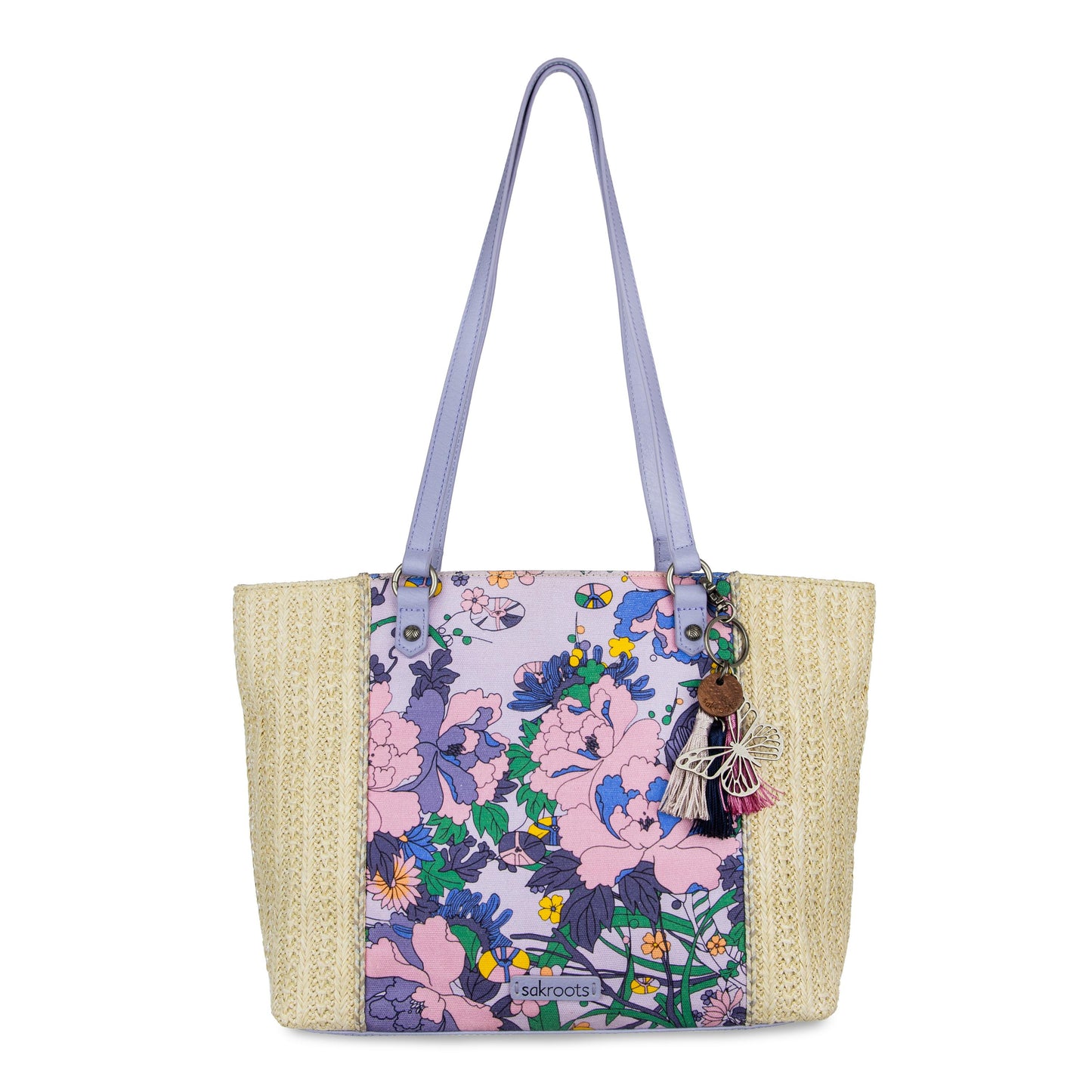 Sakroots Metro Tote EcoTwill - |Orchid Flower Power|