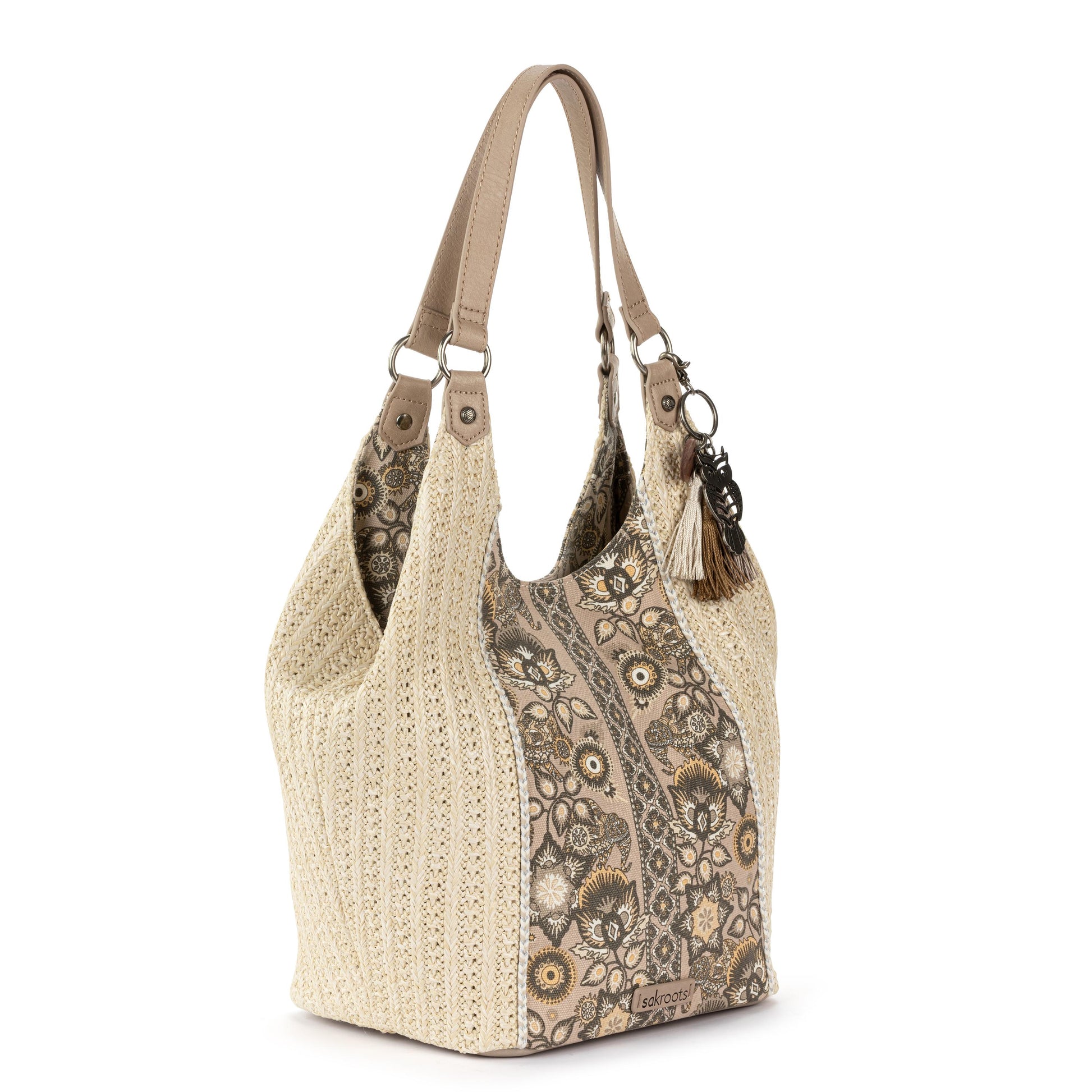 Sakroots Roma Shopper Straw - |Sand Tapestry|