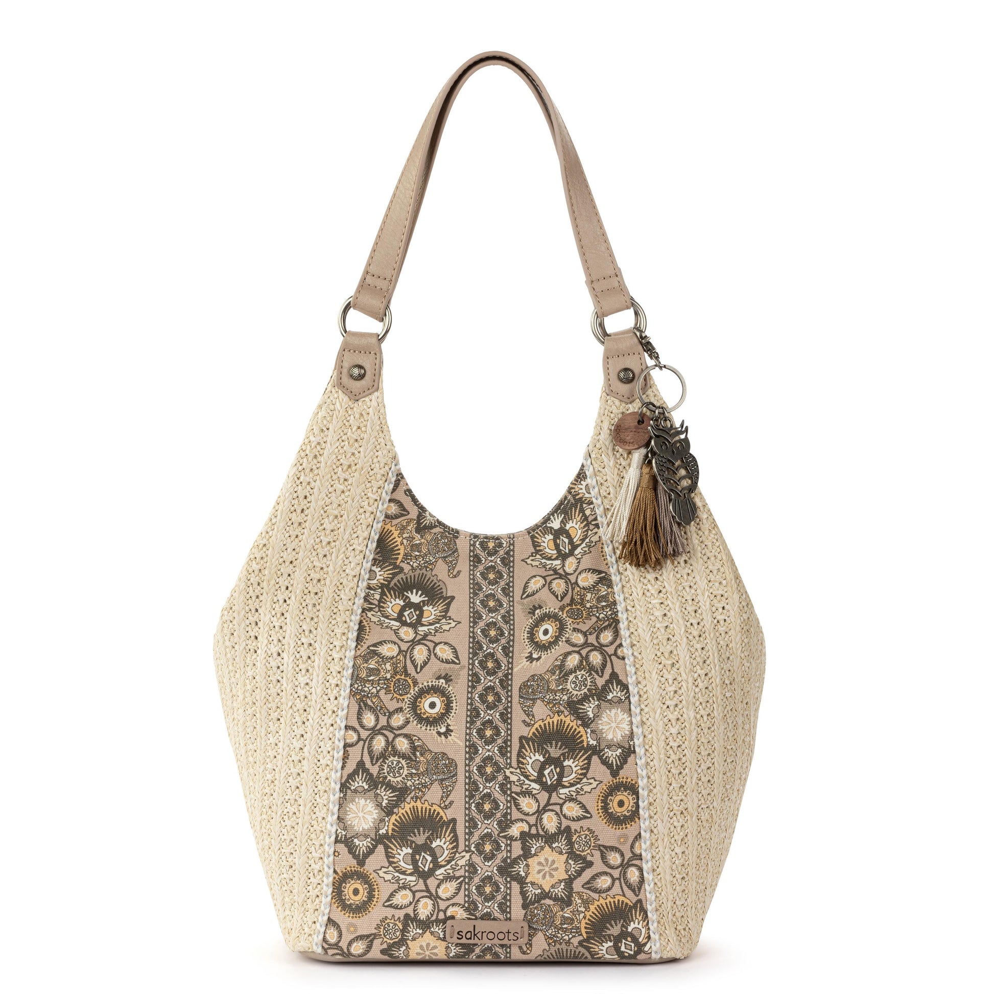 Sakroots Roma Shopper Straw - |Sand Tapestry|