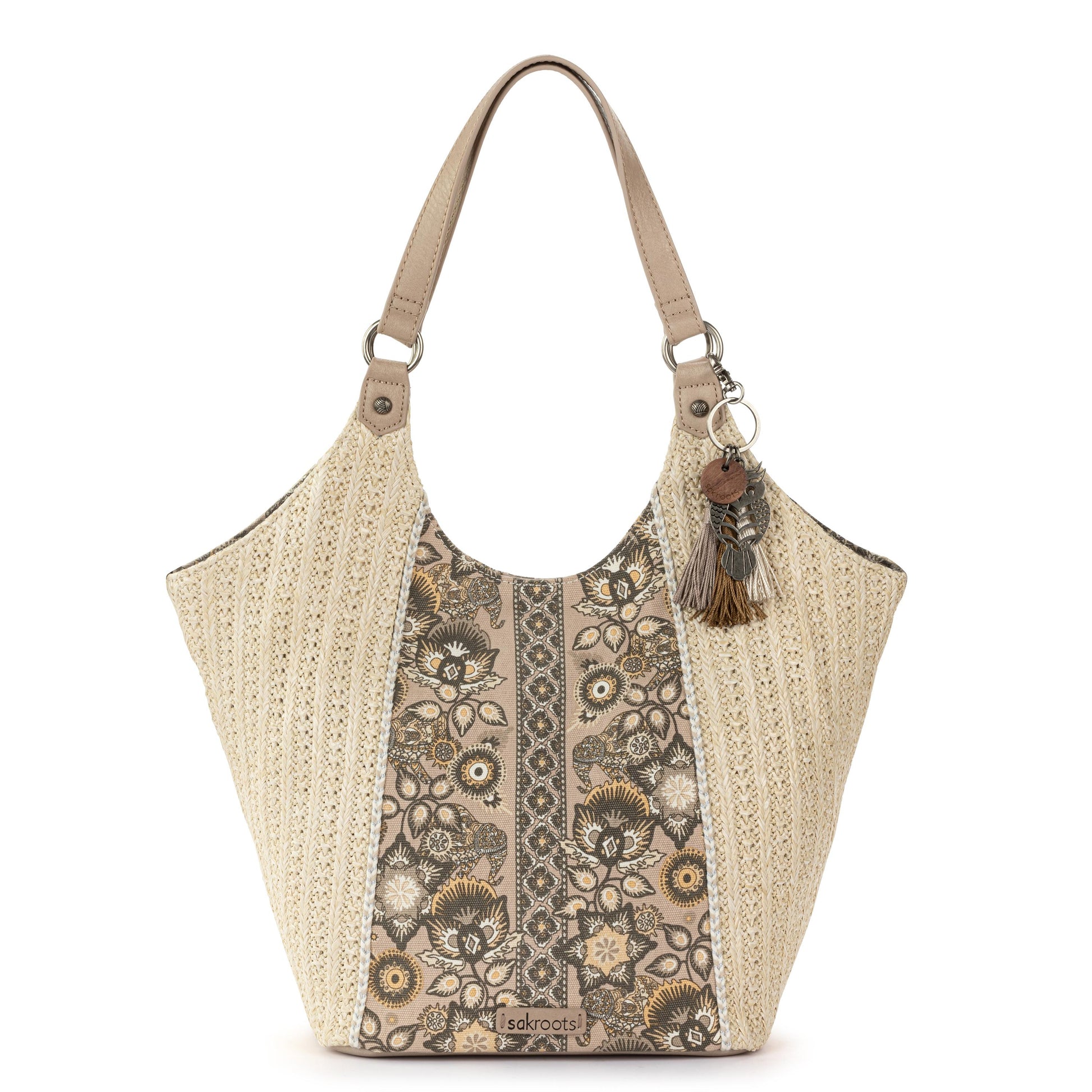 Sakroots Roma Shopper Straw - |Sand Tapestry|