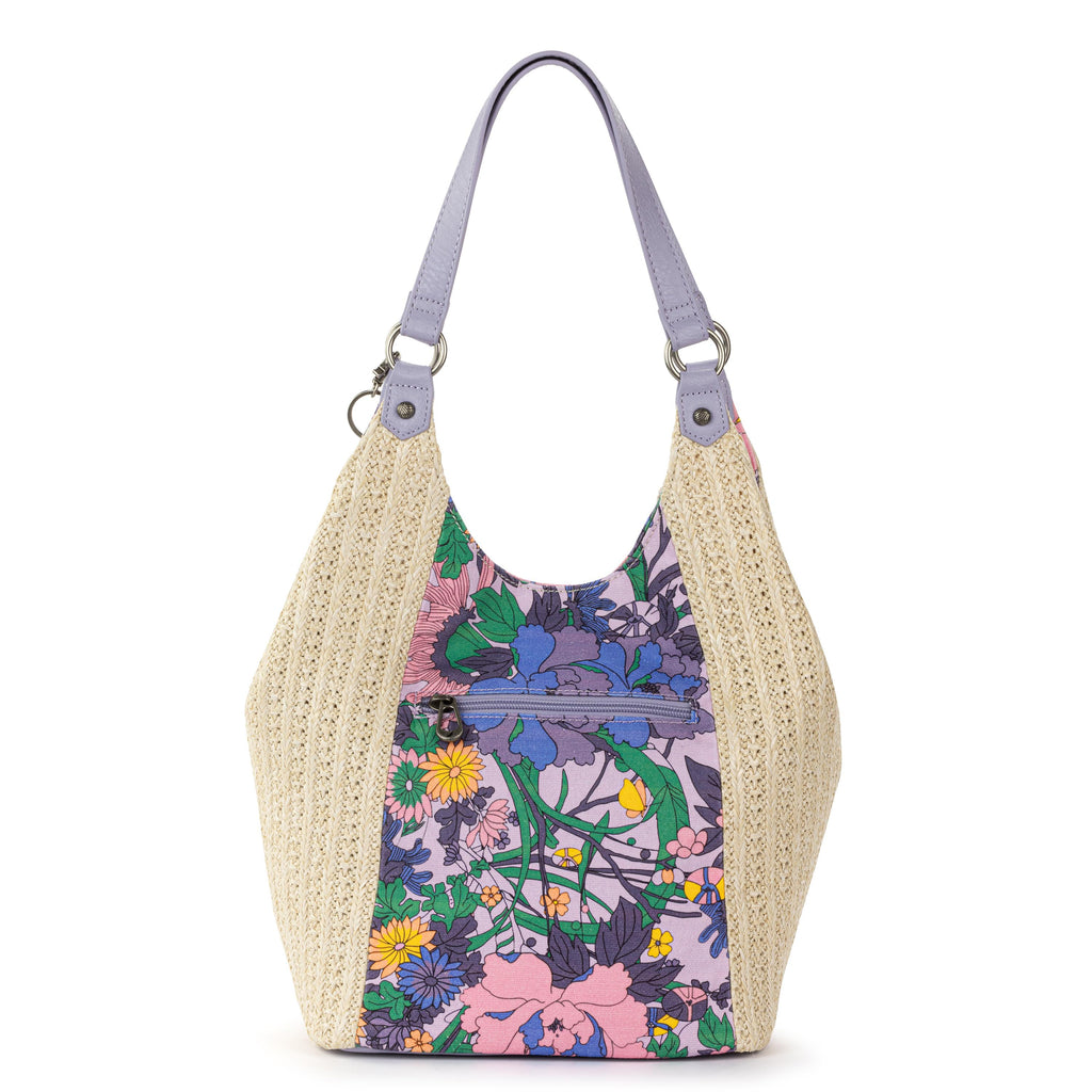 Sakroots Roma Shopper - Straw - Orchid Flower Power