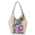 Sakroots Roma Shopper - Straw - Orchid Flower Power