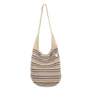 120 Hobo - Hand Crochet - Pink Multi Stripe