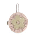 The Sak Circle Coin Pouch - Hand Crochet - Pink Sand Flower
