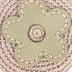 Circle Coin Pouch - Hand Crochet - Pink Sand Flower