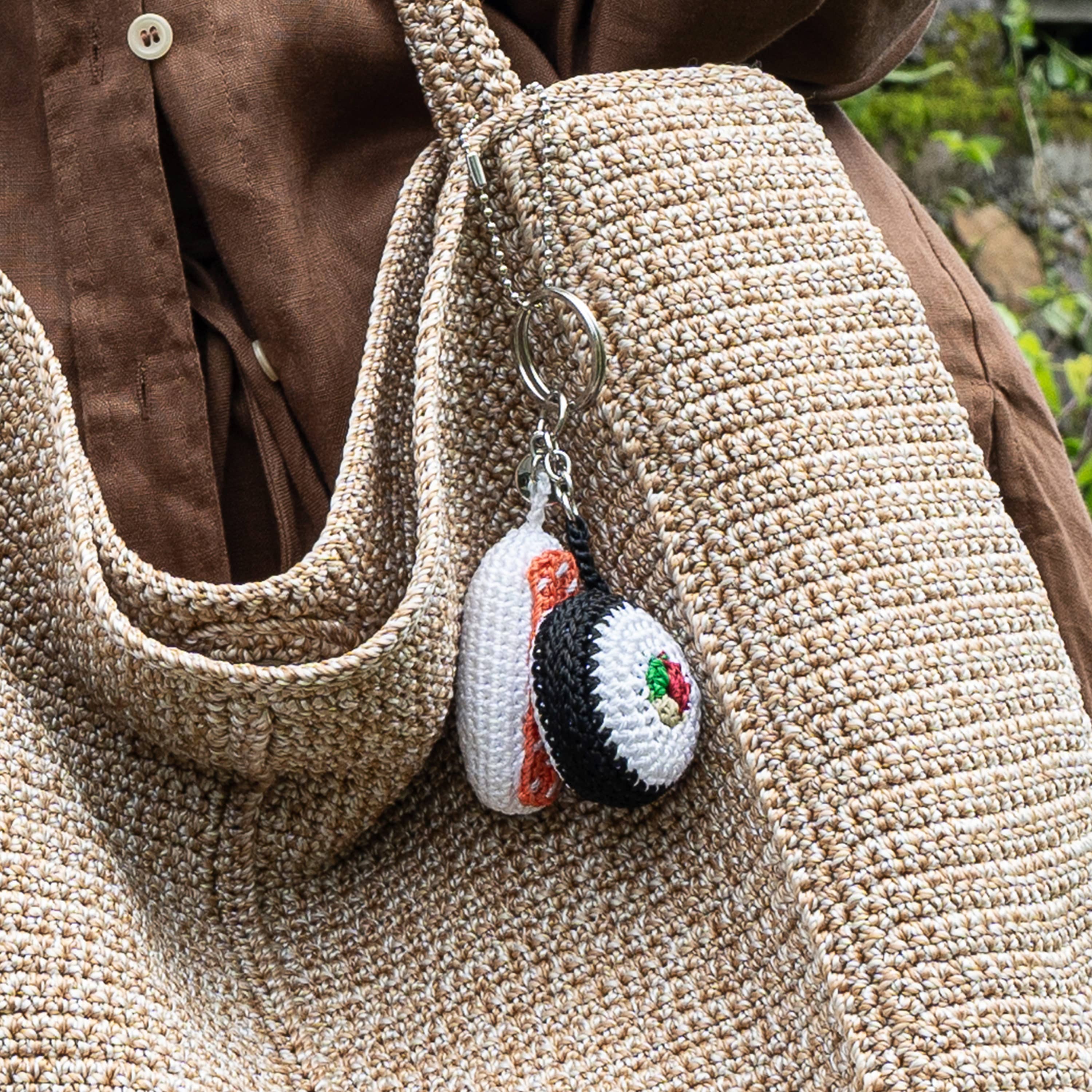 The Sak Yarnicharmz Dangle - Hand Crochet - Sushi