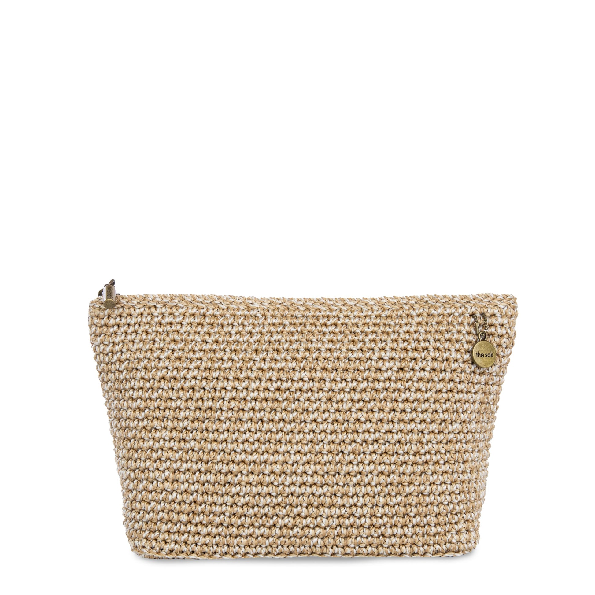 The Sak Essential Medium Pouch Crochet - |Bamboo Static|