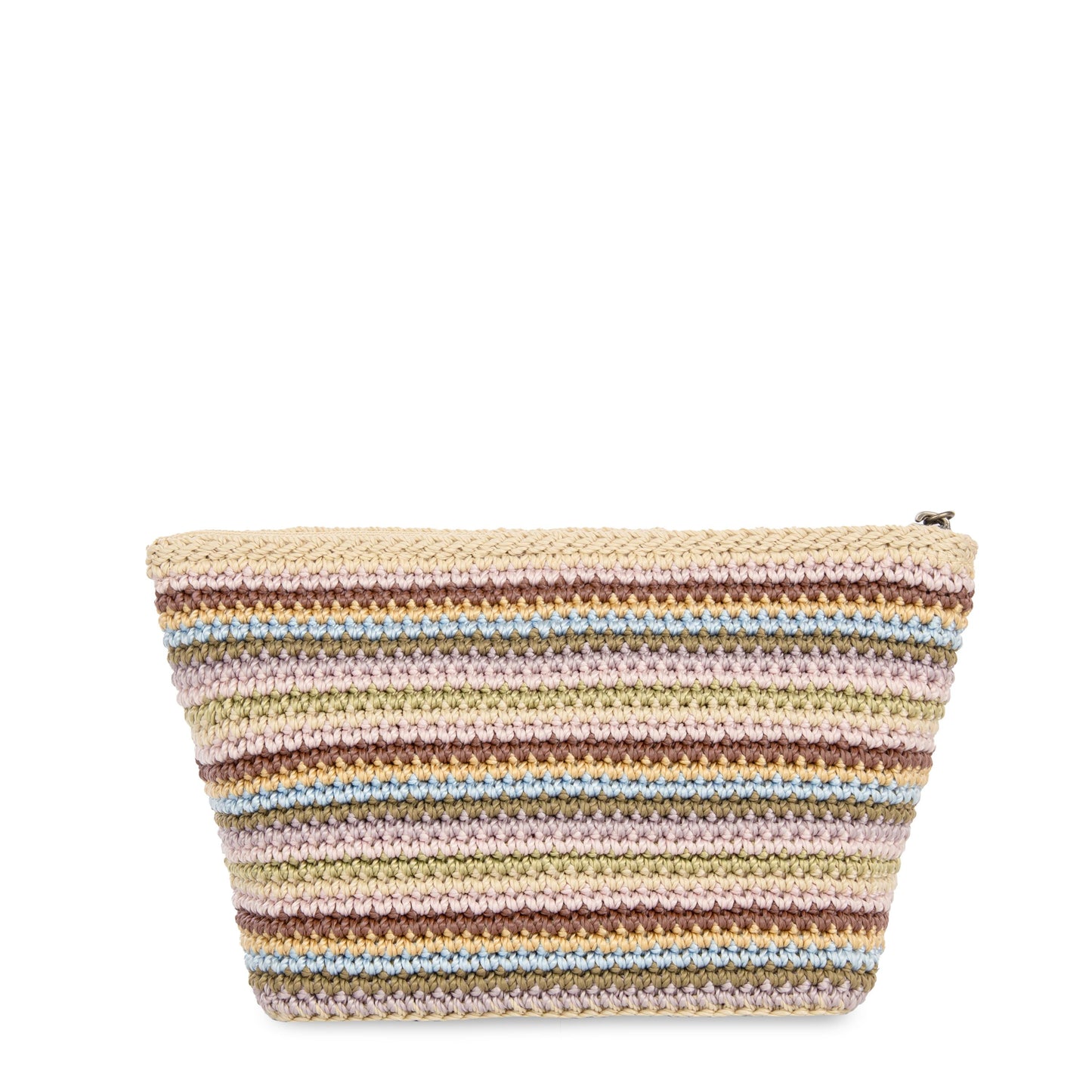 The Sak Essential Medium Pouch Crochet - |Pink Multi Stripe|