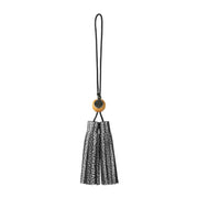 Dangles - Leather - Dark Silver