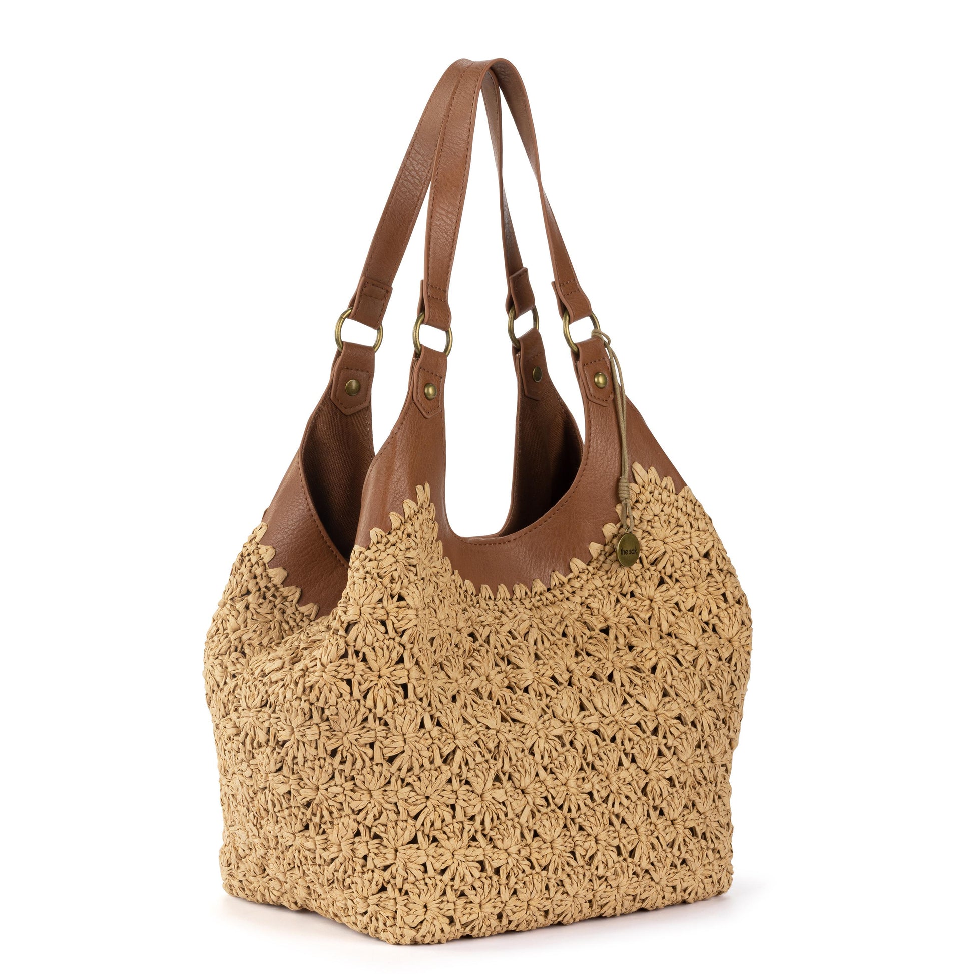 Sakroots Roma Shopper Straw - |Natural Primrose Straw|
