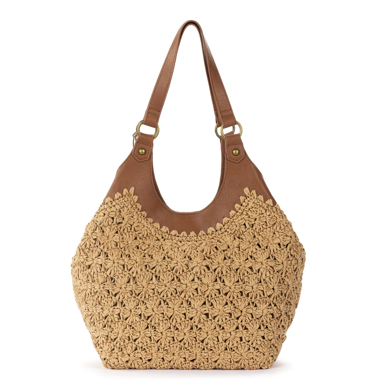 Sakroots Roma Shopper Straw - |Natural Primrose Straw|