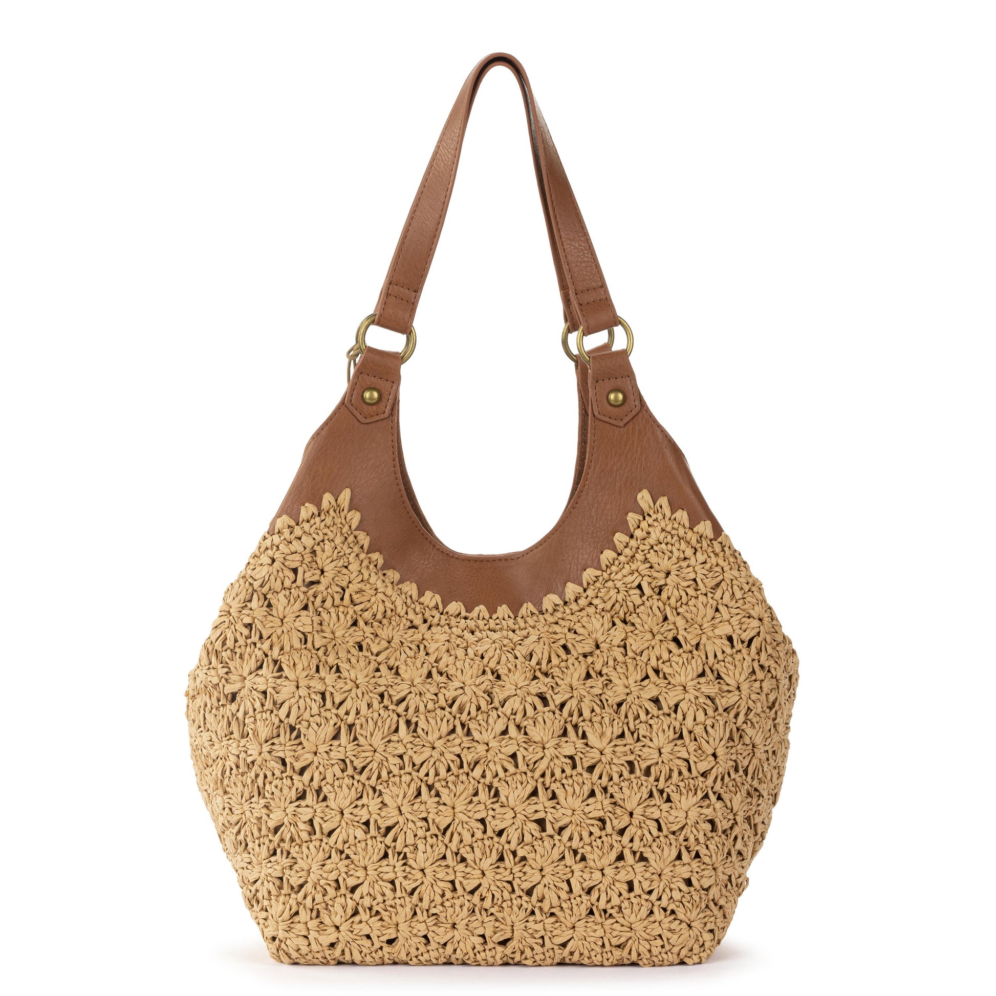 Sakroots Roma Shopper Straw - |Natural Primrose Straw|