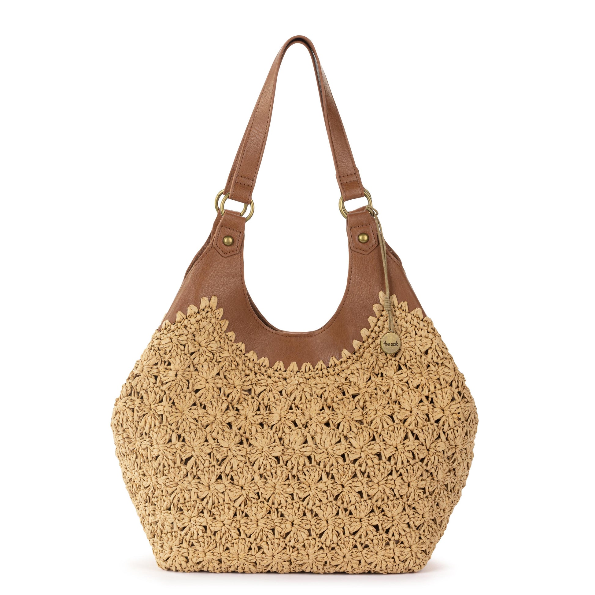 Sakroots Roma Shopper Straw - |Natural Primrose Straw|