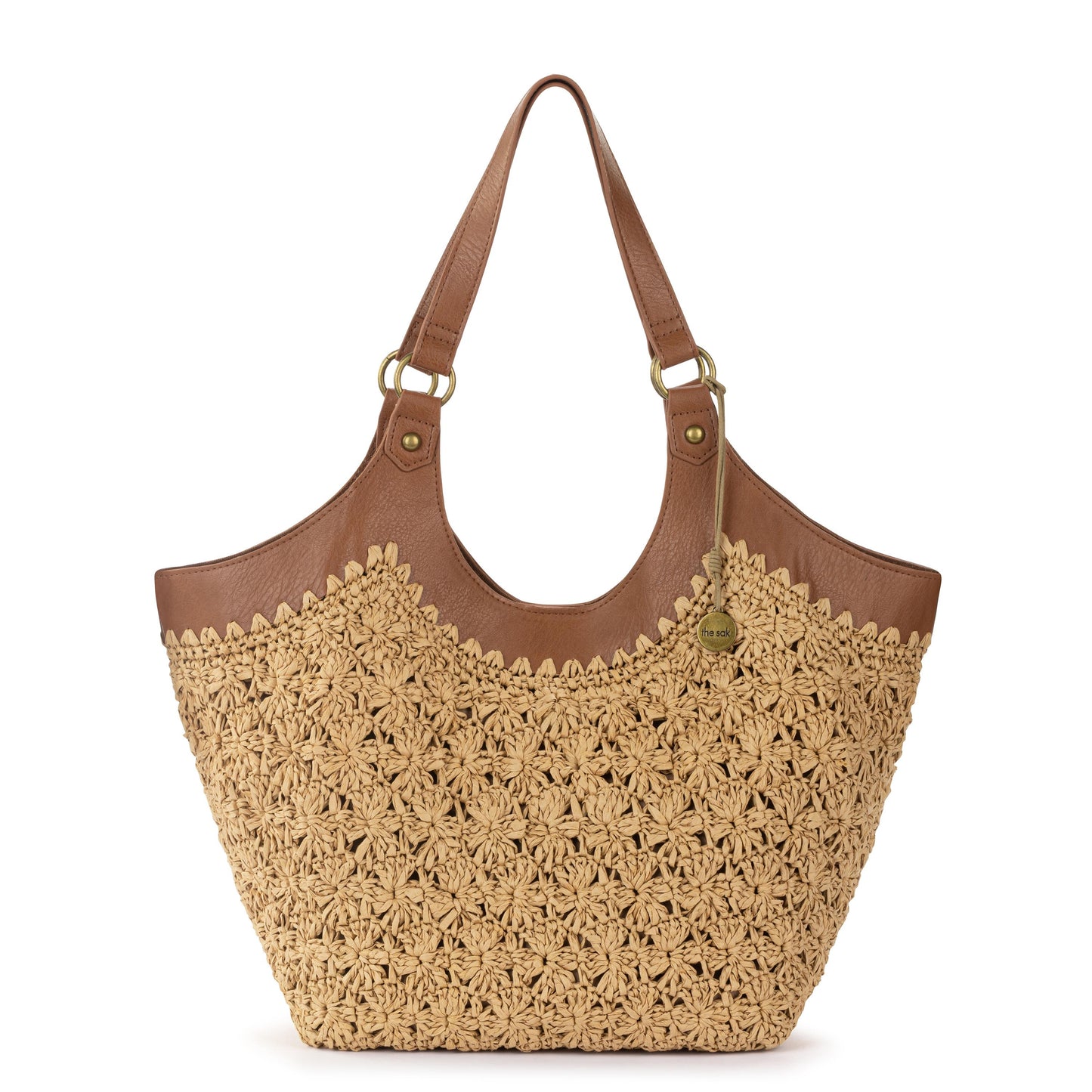 Sakroots Roma Shopper Straw - |Natural Primrose Straw|