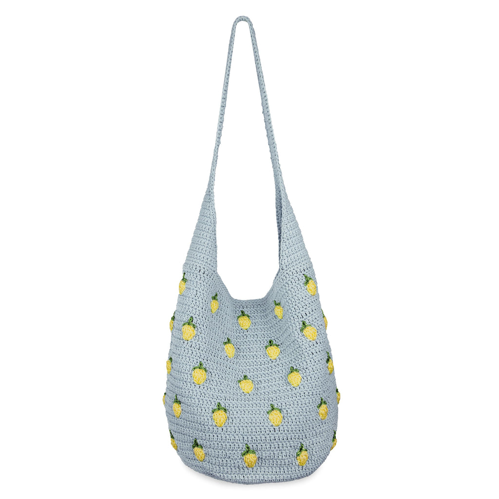 The Sak 120 Hobo - Hand Crochet - Blue Lemons