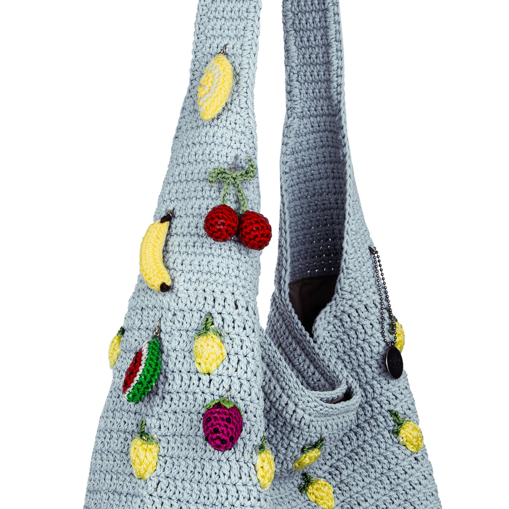 The Sak 120 Hobo - Hand Crochet - Blue Lemons
