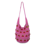120 Hobo - Hand Crochet - Pink Cherries