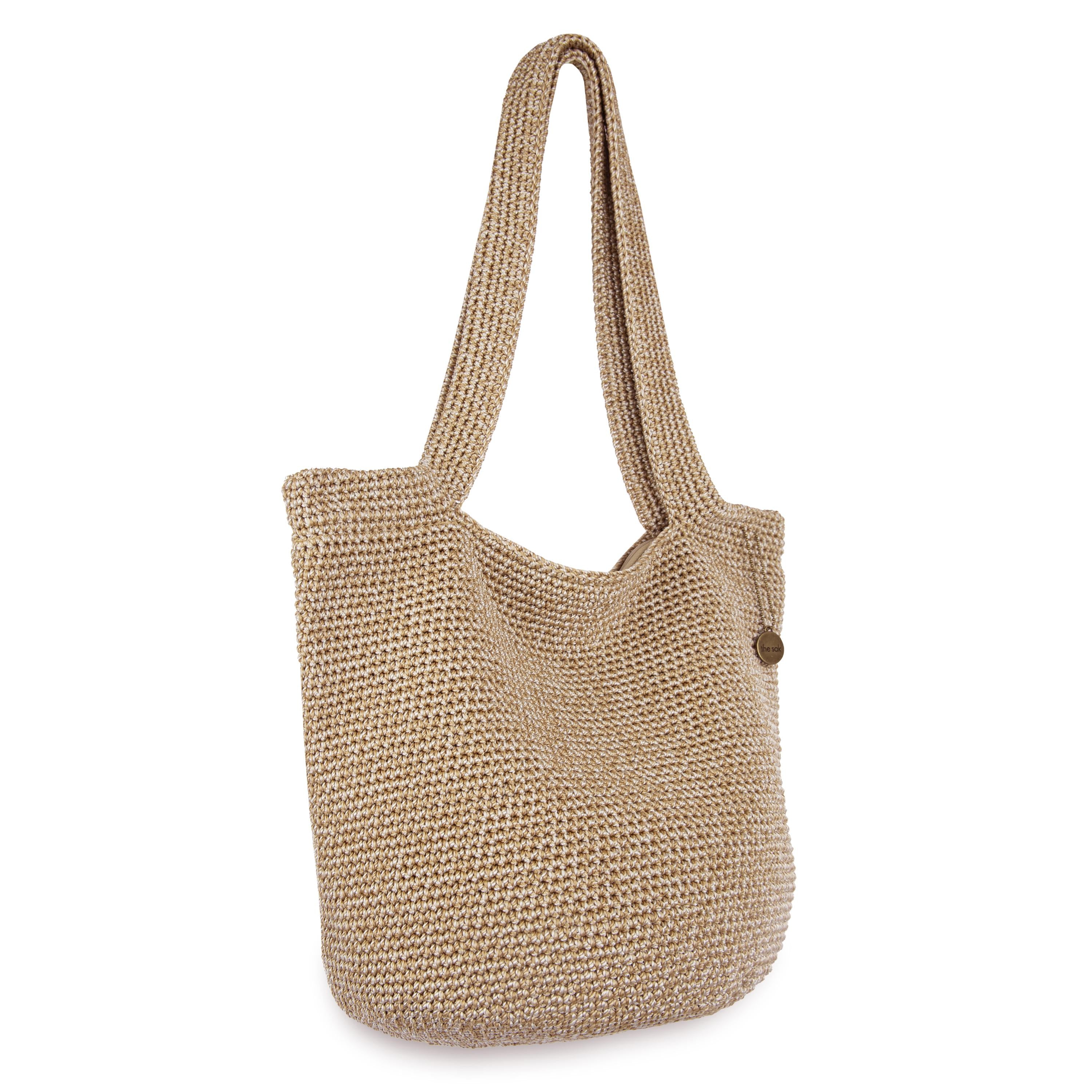 The Sak 120 Tote - Hand Crochet - Bamboo Static