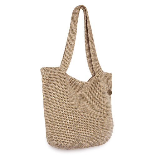 The Sak 120 Tote - Hand Crochet - Bamboo Static