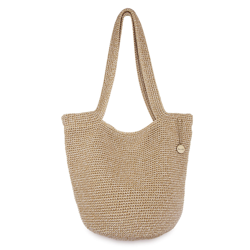 The Sak 120 Tote - Hand Crochet - Bamboo Static