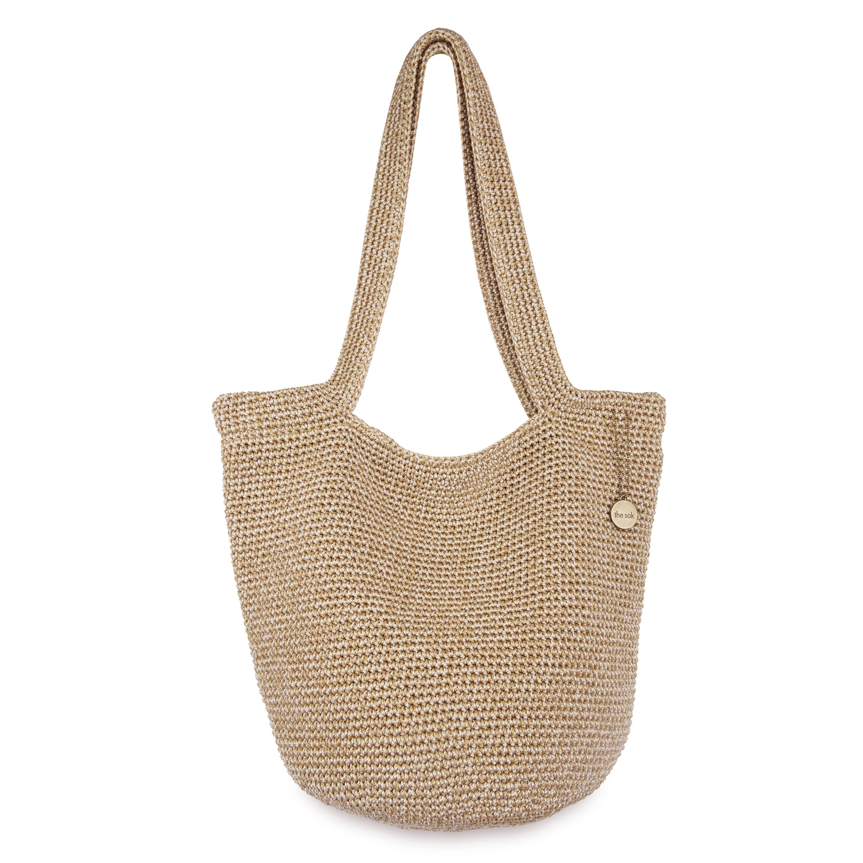 The Sak 120 Tote - Hand Crochet - Bamboo Static