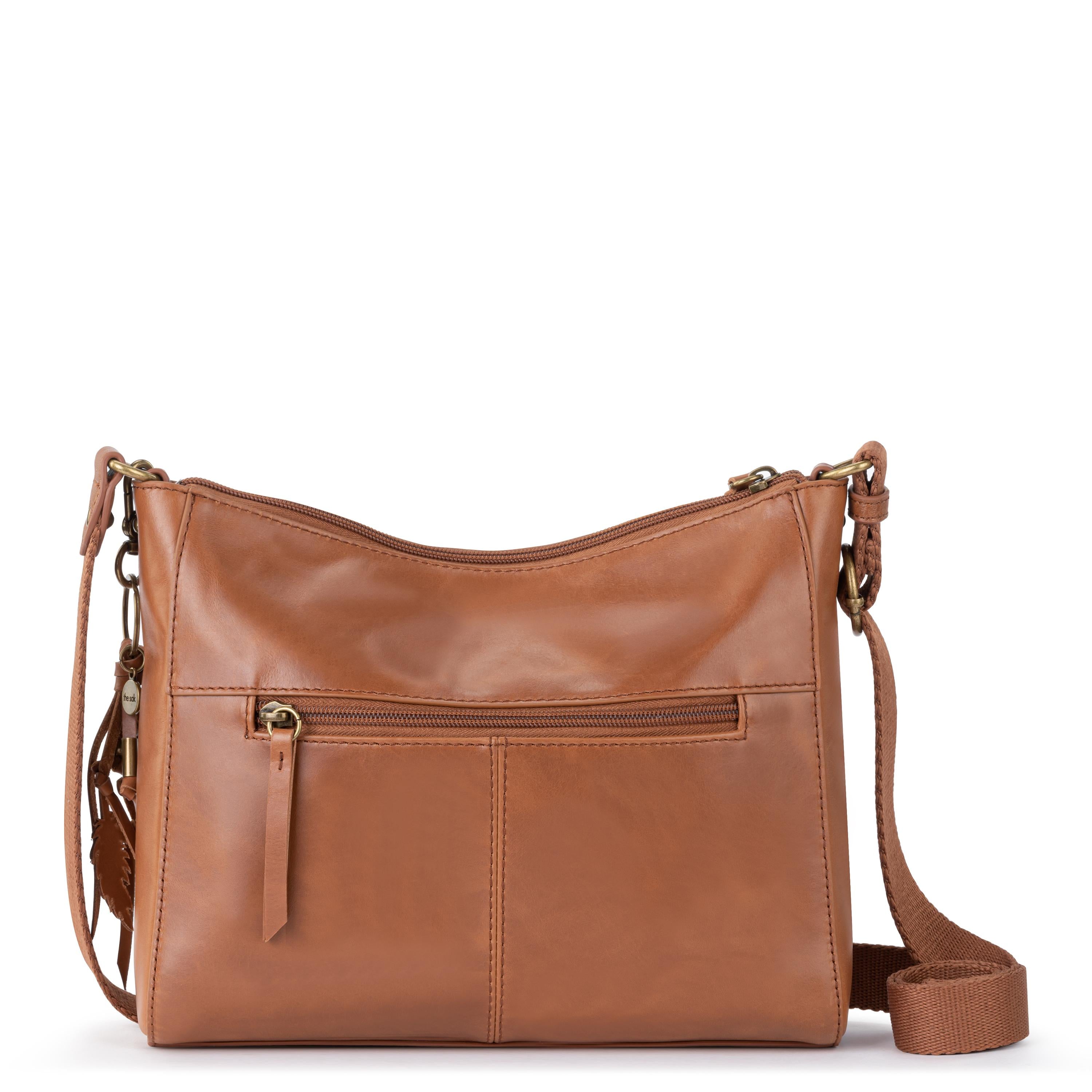 The Sak Alameda Crossbody - Leather - Tobacco Floral Embossed