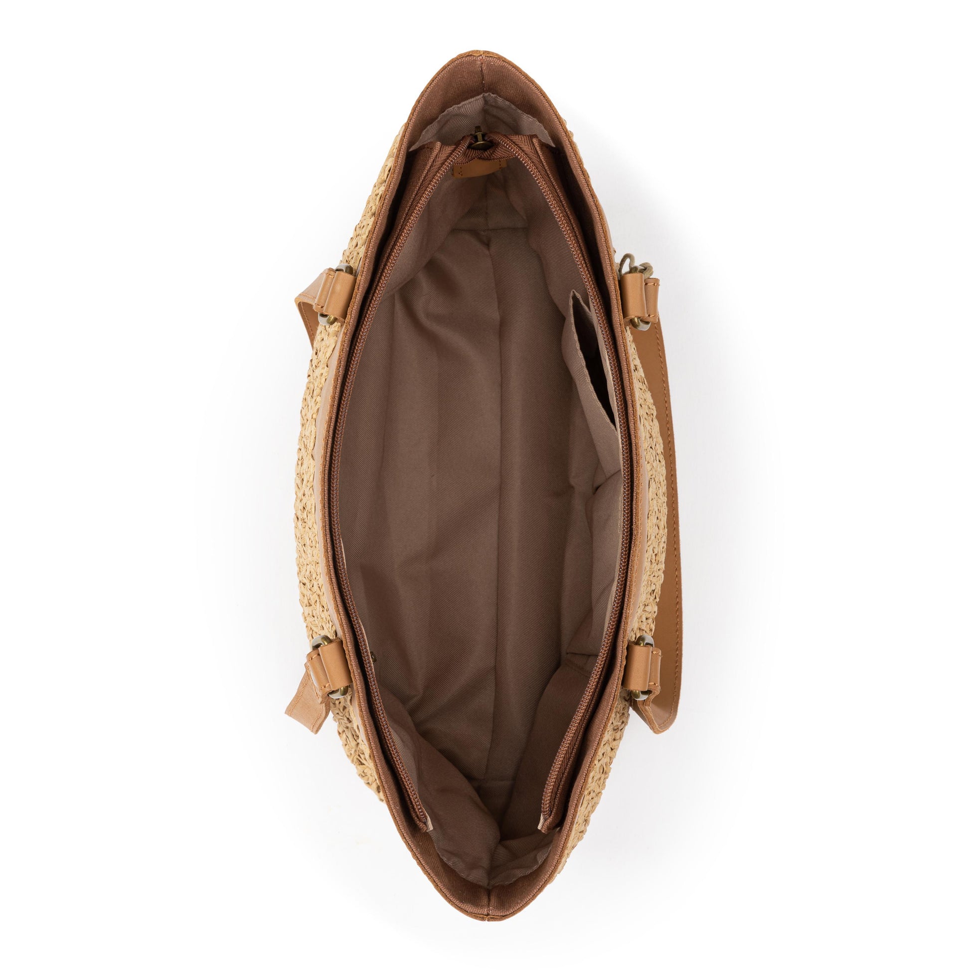 The Sak Melrose Shoulder Tote Crochet - |Natural Primrose Straw|