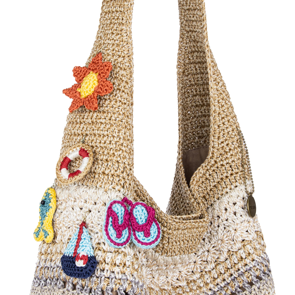 The Sak 120 Hobo - Hand Crochet - Sand Stripe