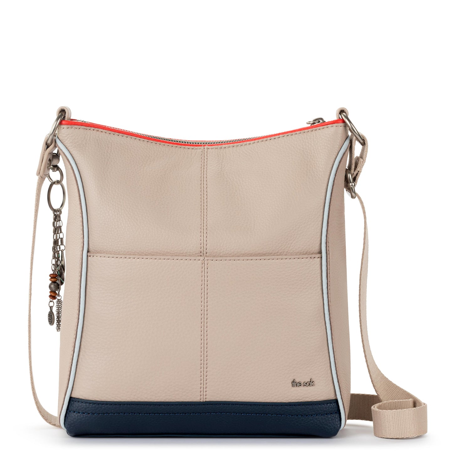 The Sak Lucia Crossbody Leather - |Sand Horizon Block|